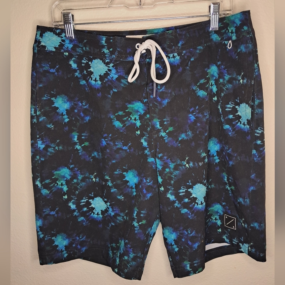 American Eagle Outfitters Blue and Black Board Shorts